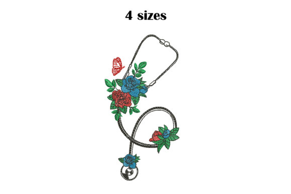 Stethoscope with Flowers