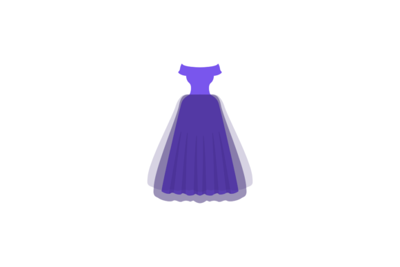 purple dress emoji Woman in purple dress emoji