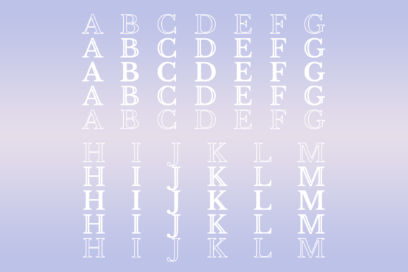 Filled Font - Preview 1
