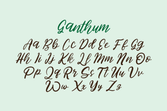 Ganthum Font - Preview 3
