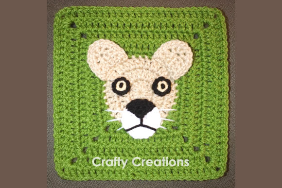 Lioness Granny Square Crochet Pattern