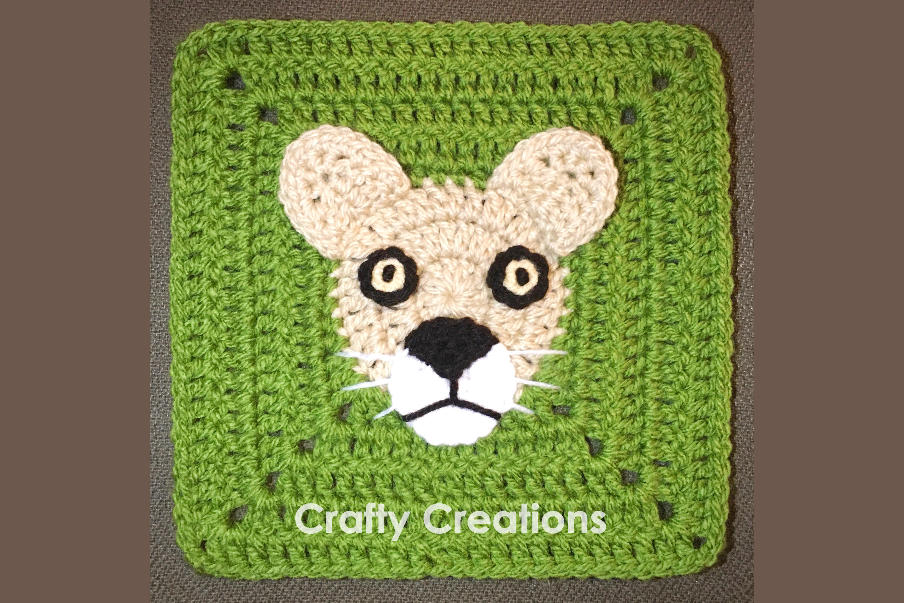 Lioness Granny Square Crochet Pattern