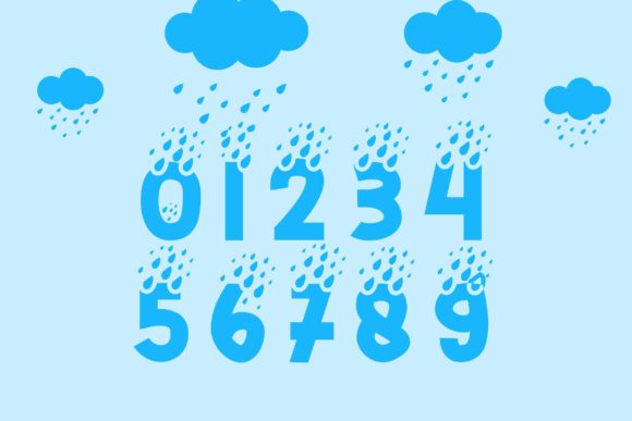 Rain Font font preview - 2