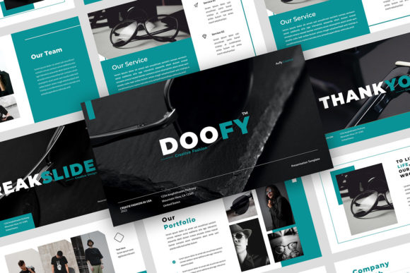 Preview of DOOFY - Creative Fashion Powerpoint fashion presentation template