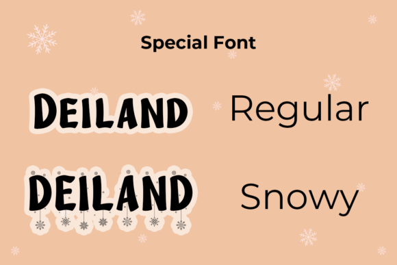 Deiland Font PNG with transparent background - Preview 5