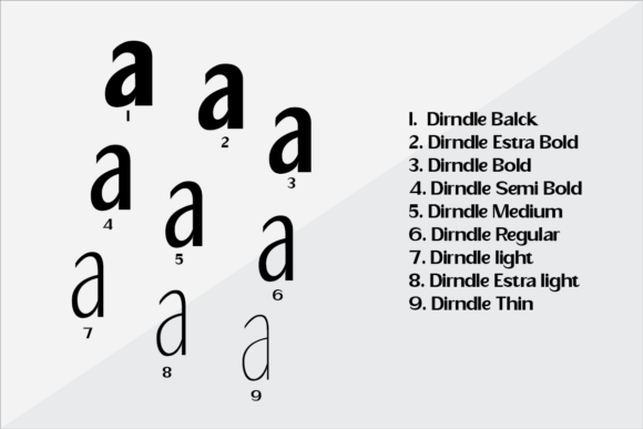 Dirndle Font - Preview 1