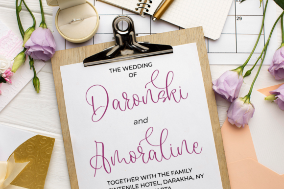 Dorceline Font PNG with transparent background - Preview 1