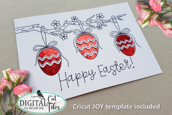 Easter Card Papercut Template Svg File Graphics