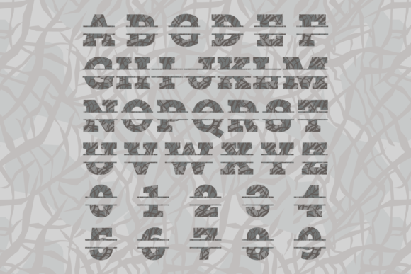 Elephant Split Font - Preview 1
