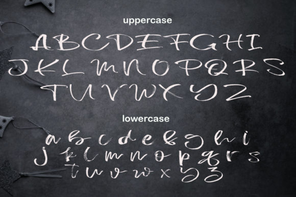 Glasgow Brush Font PNG with transparent background - Preview 2