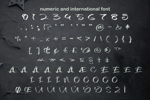 Glasgow Brush Font PNG with transparent background - Preview 3