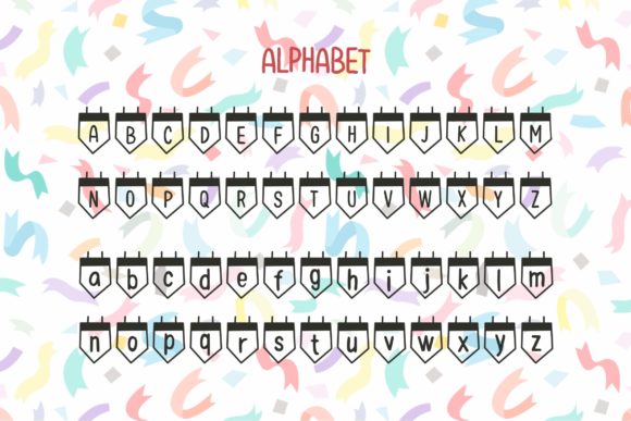 Hello Party Font PNG with transparent background - Preview 1