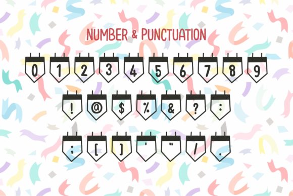 Hello Party Font PNG with transparent background - Preview 2