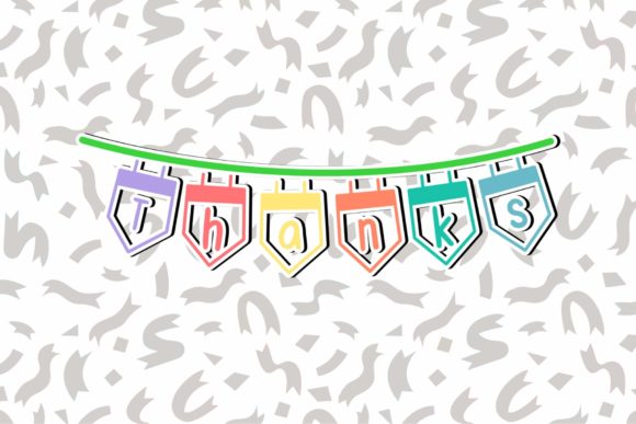 Hello Party Font PNG with transparent background - Preview 4