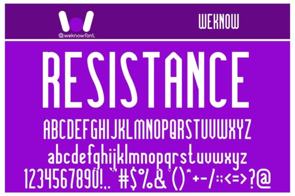Knowledge Power Font PNG with transparent background - Preview 2