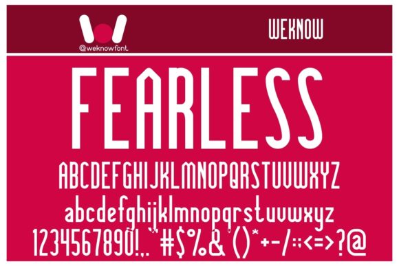 Knowledge Power Font PNG with transparent background - Preview 3