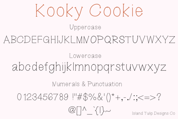 Kooky Cookie Font PNG with transparent background - Preview 4