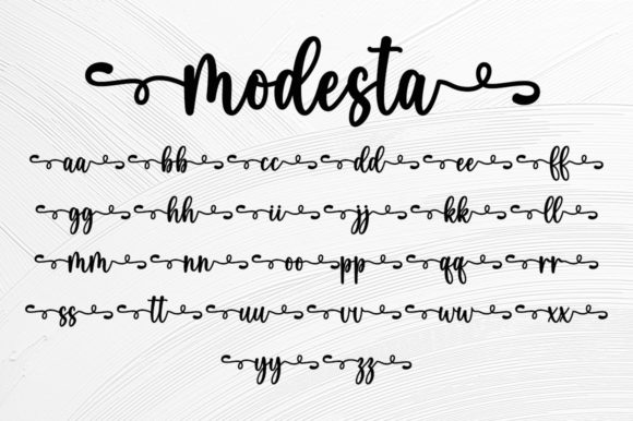 Modesta Font PNG with transparent background - Preview 5