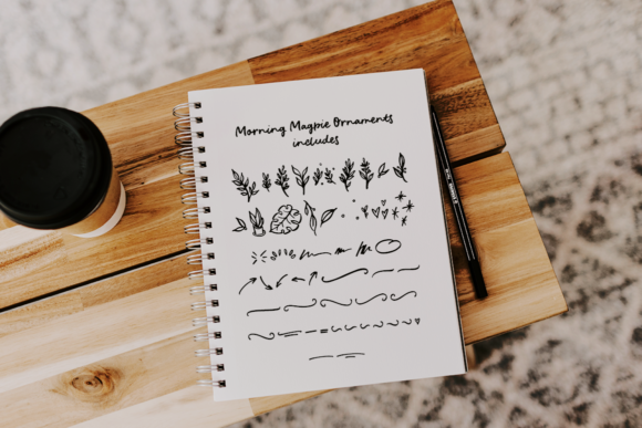 Morning Magpie Font PNG with transparent background - Preview 2