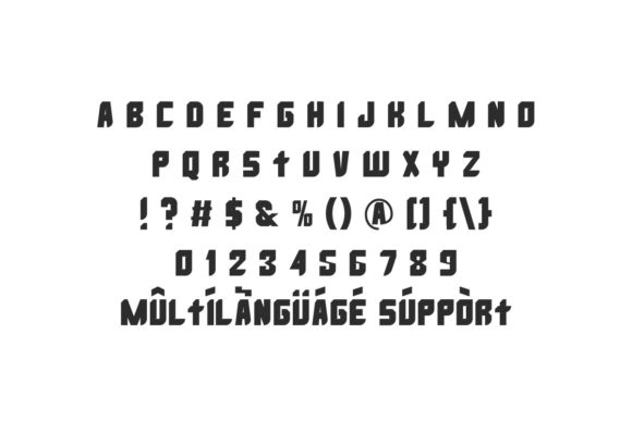 Race Break Font PNG with transparent background - Preview 2