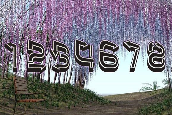 Right Paths Font PNG with transparent background - Preview 1