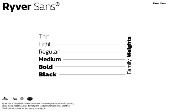 Ryver Sans Font PNG with transparent background - Preview 2