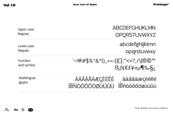 Ryver Sans Font PNG with transparent background - Preview 5