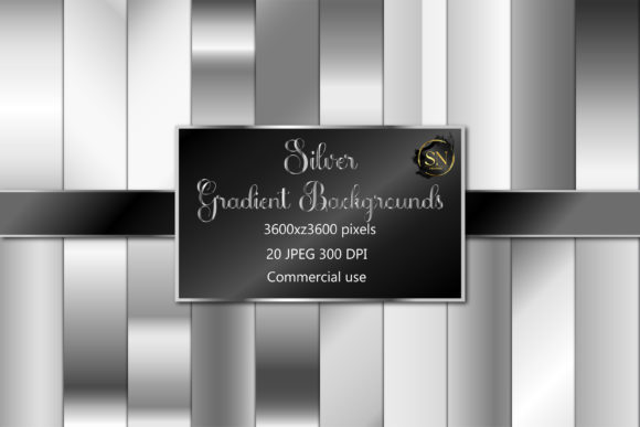 Silver Gradients, Silver Foil, Textures