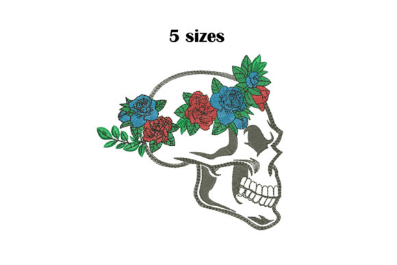 Skull in Flowers