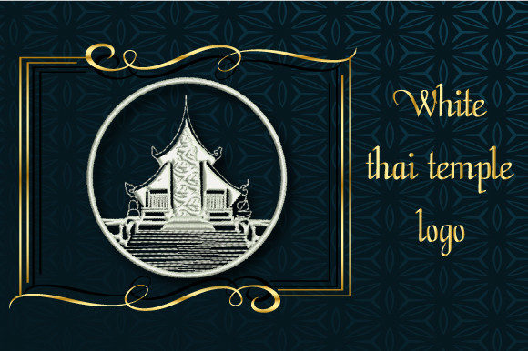 White Thai Temple Logo