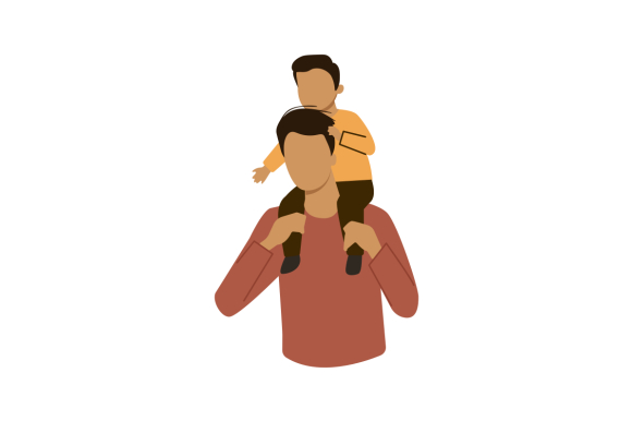 Faceless Asian Father and Son SVG Cut file by Creative Fabrica Crafts ...