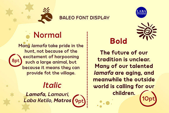 Baleo Font - Preview 1
