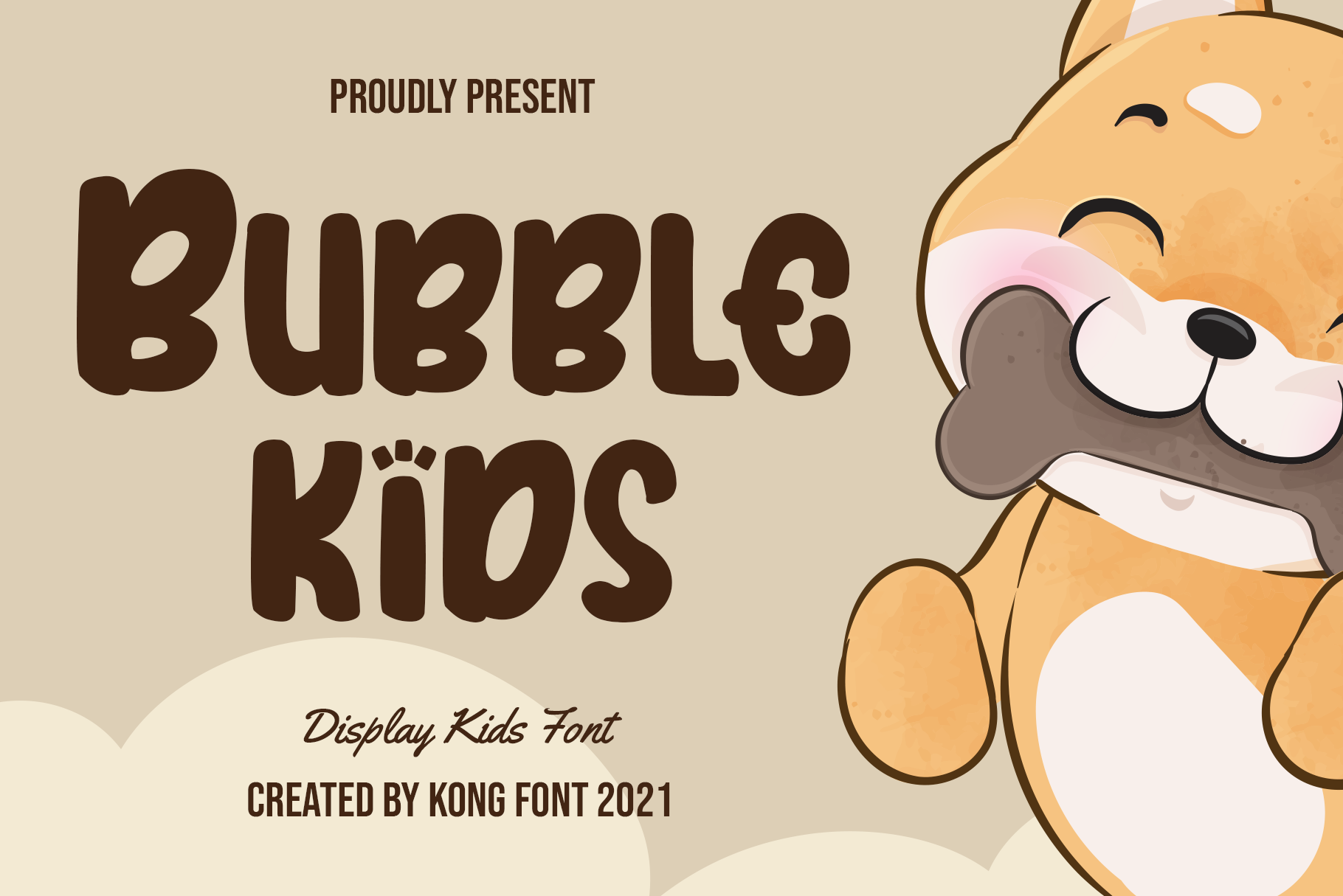 Bubble Kids preview, puffy rounded display font