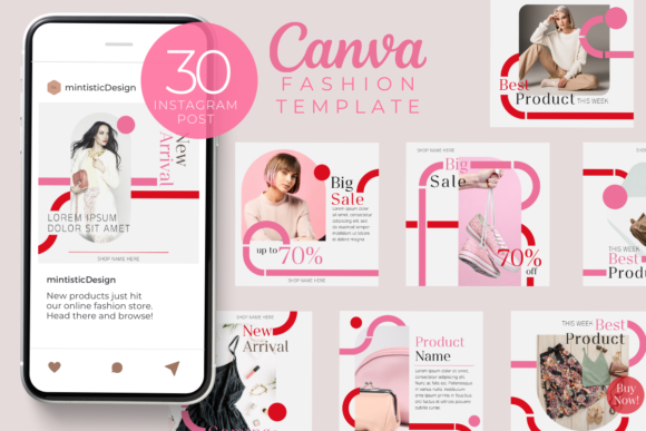 Pastel Canva Instagram Post Template Graphic by Mintistic Design ...