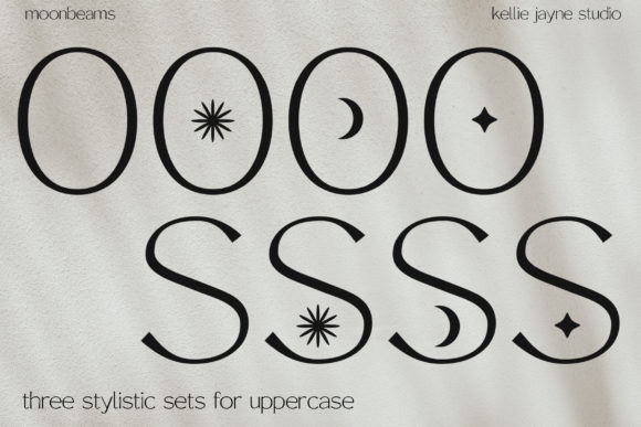 Moonbeams Font PNG with transparent background - Preview 4