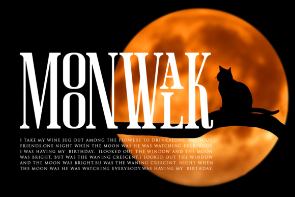 Moonscape Font PNG with transparent background - Preview 1