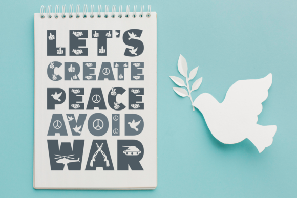 Peace No War Font font preview - 2