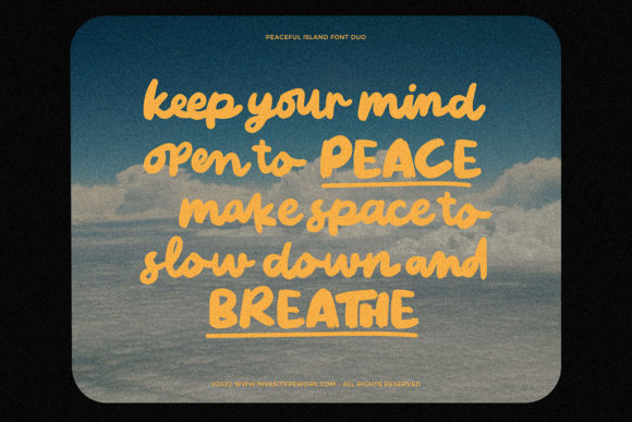 Peaceful Island Font PNG with transparent background - Preview 1