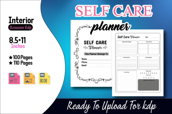 Self Care Planner Graphic by Princes Bookbea · Creative Fabrica