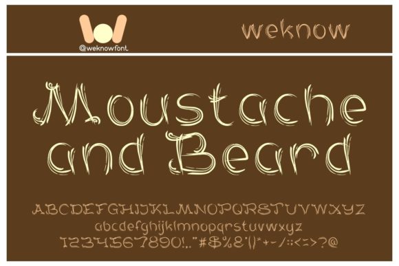 Serat Kayu Font PNG with transparent background - Preview 1