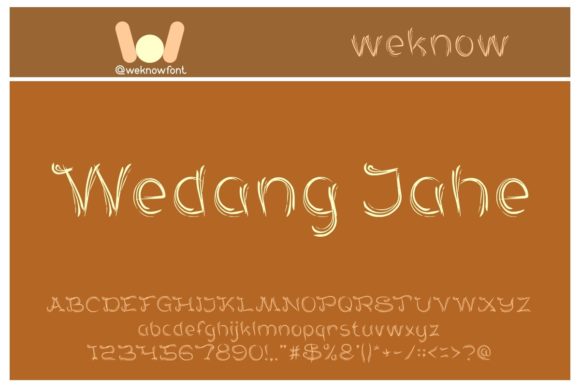 Serat Kayu Font PNG with transparent background - Preview 2