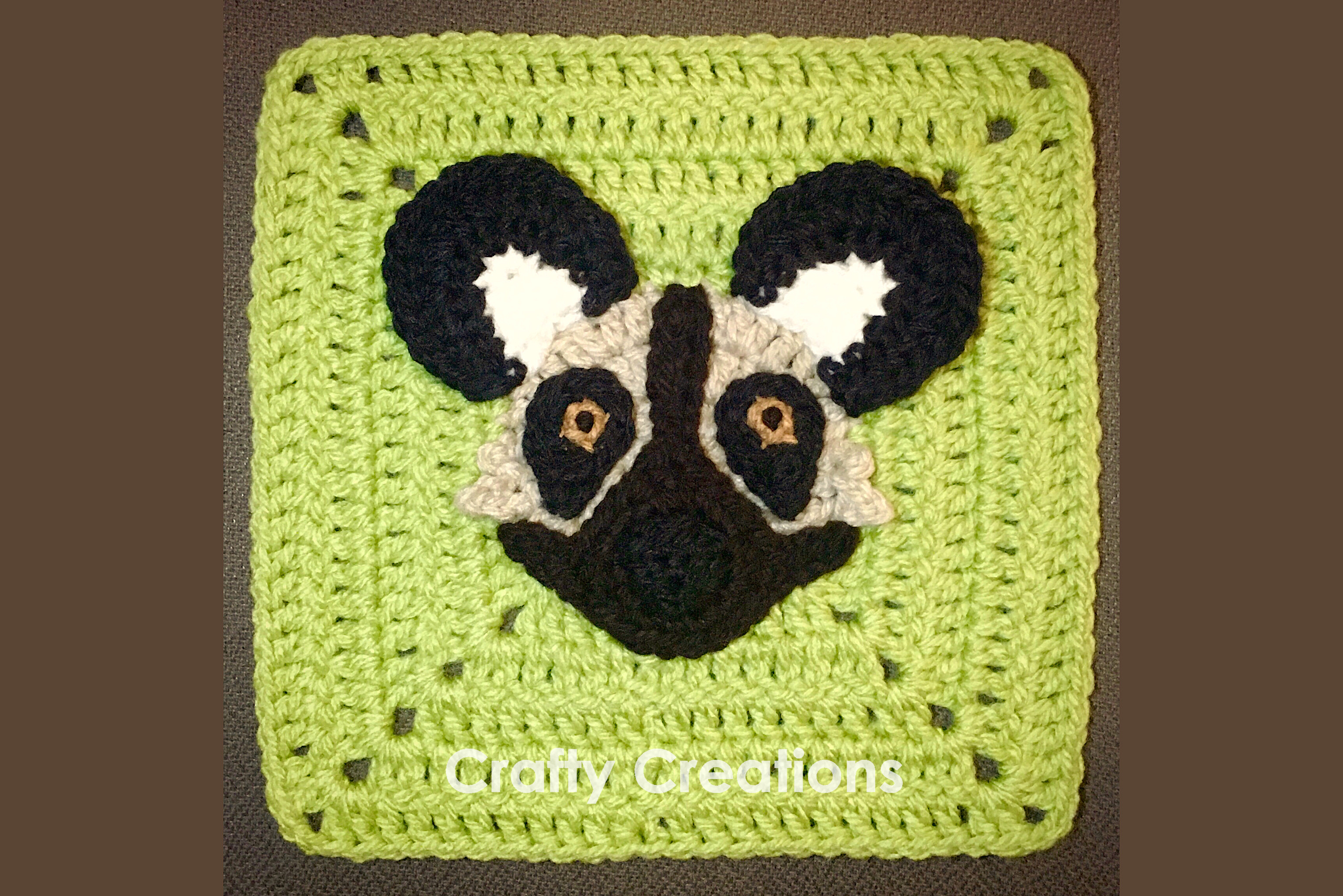 African Wild Dog Granny Square