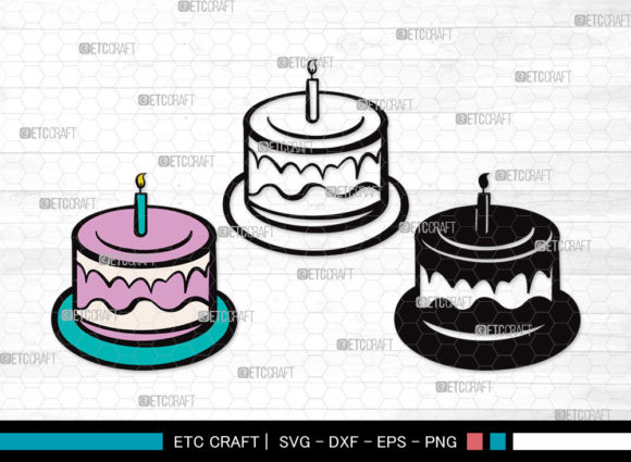 Birthday Cake SVG Cut File