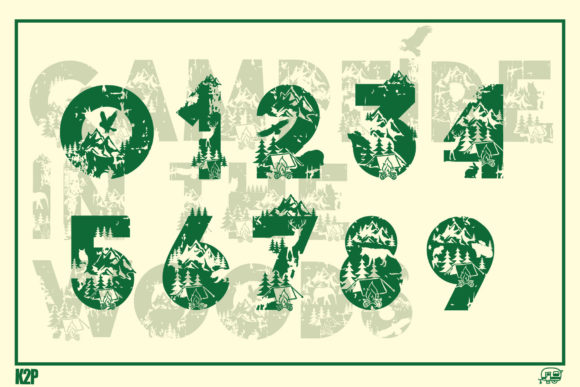 Campfire in the Woods Font - Preview 3