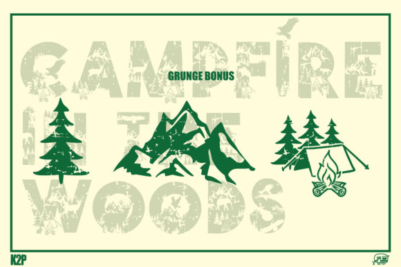 Campfire in the Woods Font - Preview 4