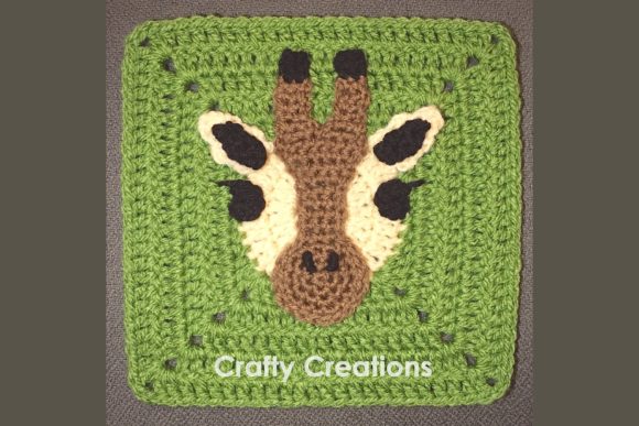 Giraffe Granny Square Crochet Pattern