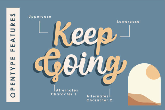 Midlane Font PNG with transparent background - Preview 4