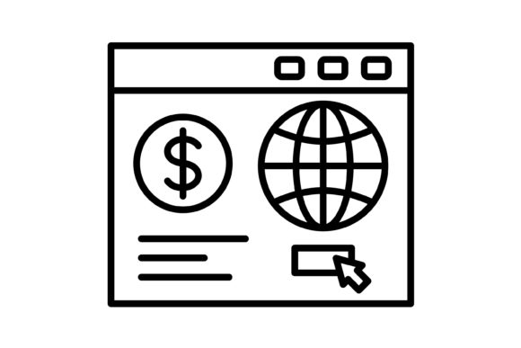 Online Business Grafik Symbole Von Maan Icons