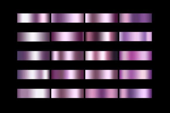 Photoshop Metallic Purple Gradients