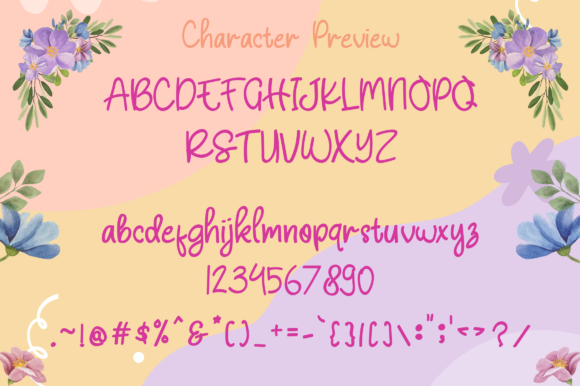 Quinnalike Font PNG with transparent background - Preview 1